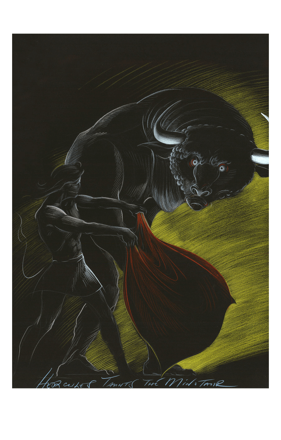 Hercules Taunts The Minotaur